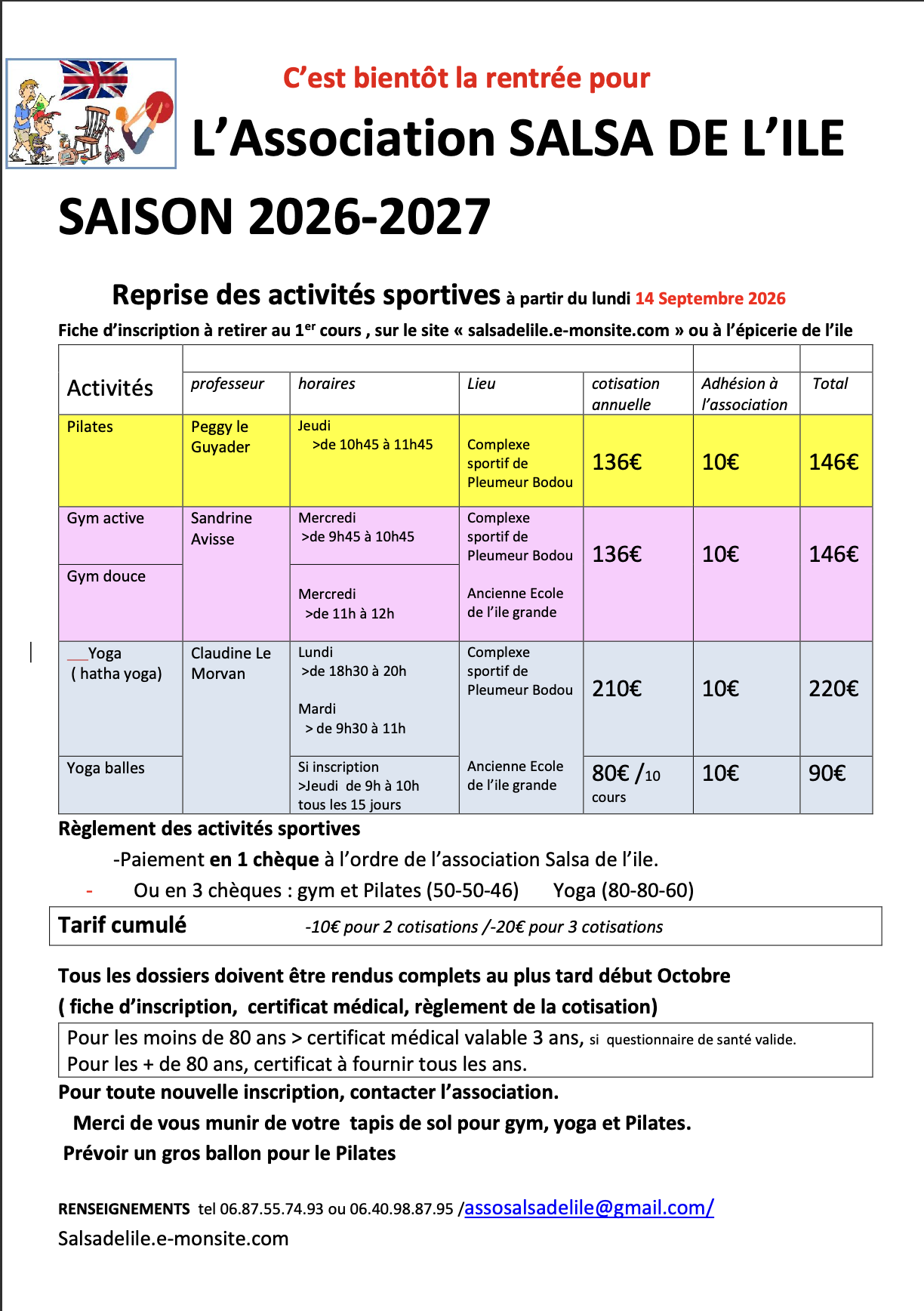 Activités 2026
